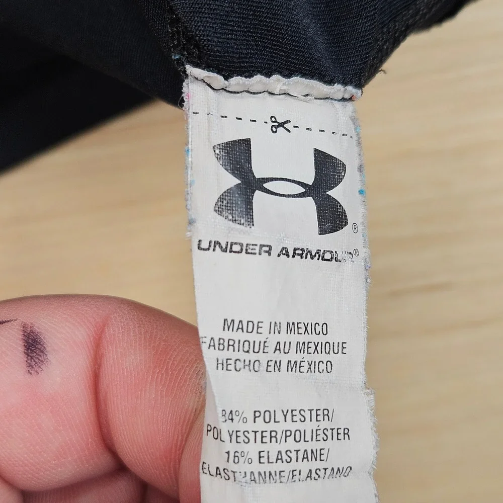 Under Armour Compression Shirt Men M Black HeatGear Long Sleeve 1236223 Base